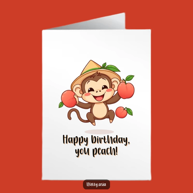 Free Printable Monkey Juggling Birthday Card: Fun Downloadable Gift for Festive Fun